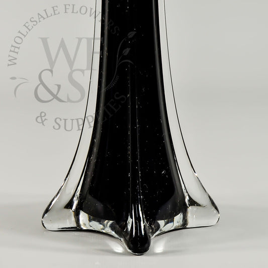 Round Bottom Eiffel Vase 24 Black