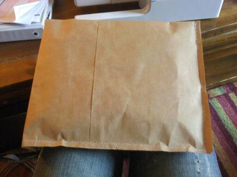 Knittedhome homemade brown bag envelope etsy shipping