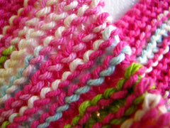 Knittedhome pink peppermint dishcloths