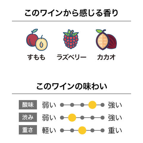 デシベル ジューンタ マルベック ヌーボー 2021 味わいチャート