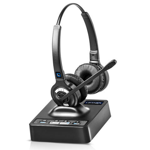 Leitner LH275 wireless phone and computer work from home headset