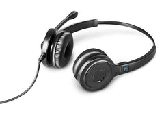 Leitner® LH245 Dual-Ear Corded Headset for Business