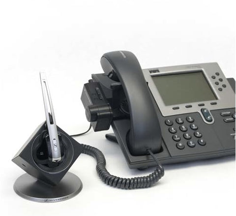 OfficeRunner Wireless headset and handset lifter on Cisco phone