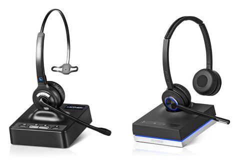 Leitner wireless premium lite and premium plus single and dual ear headsets