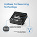 Lienter LH275 dual-ear headset with UniBase call merging technology