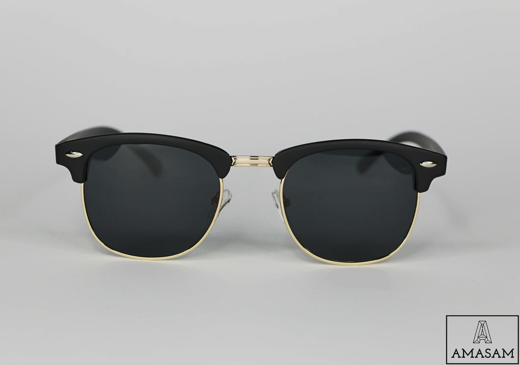 clubmaster black and gold