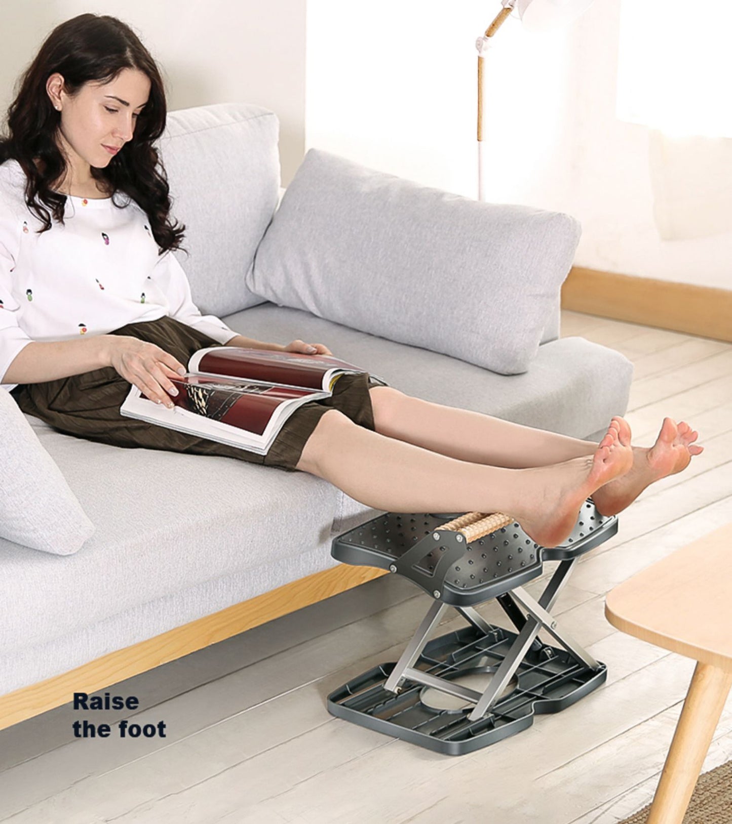 adjustable footstool for desk