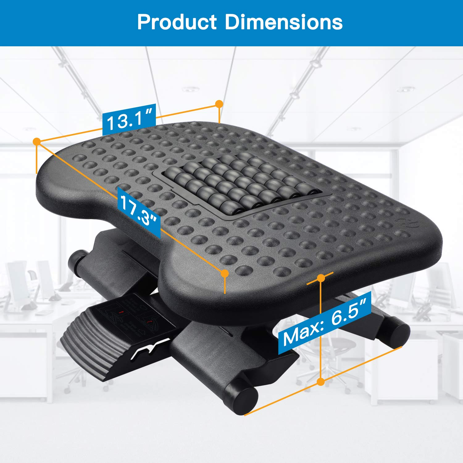 Under Desk Foot Rest, FR300 Ergonomic Foot Rocker