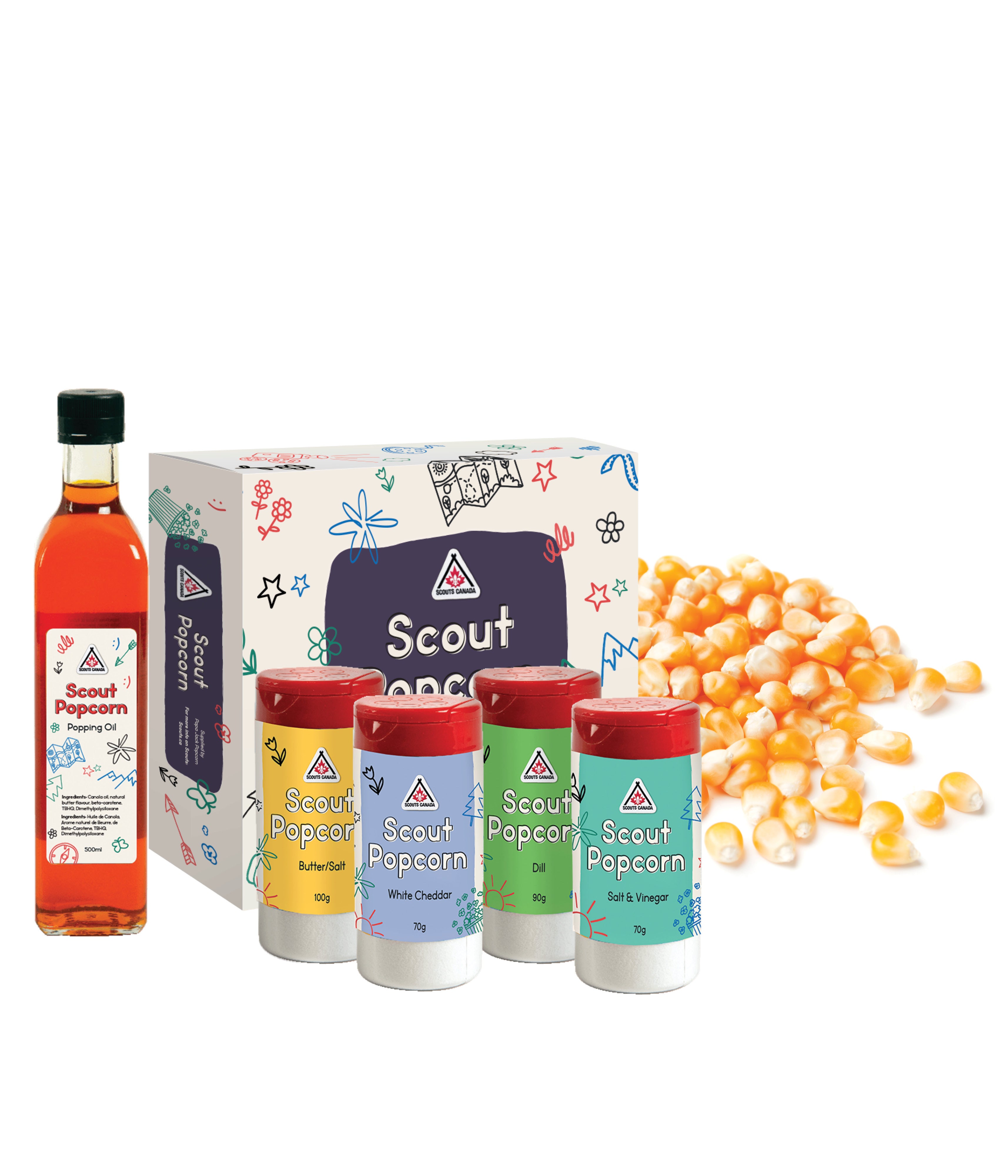 Family Movie Night Kit / Ensemble soirée cinéma en famille - Scout Popcorn product image