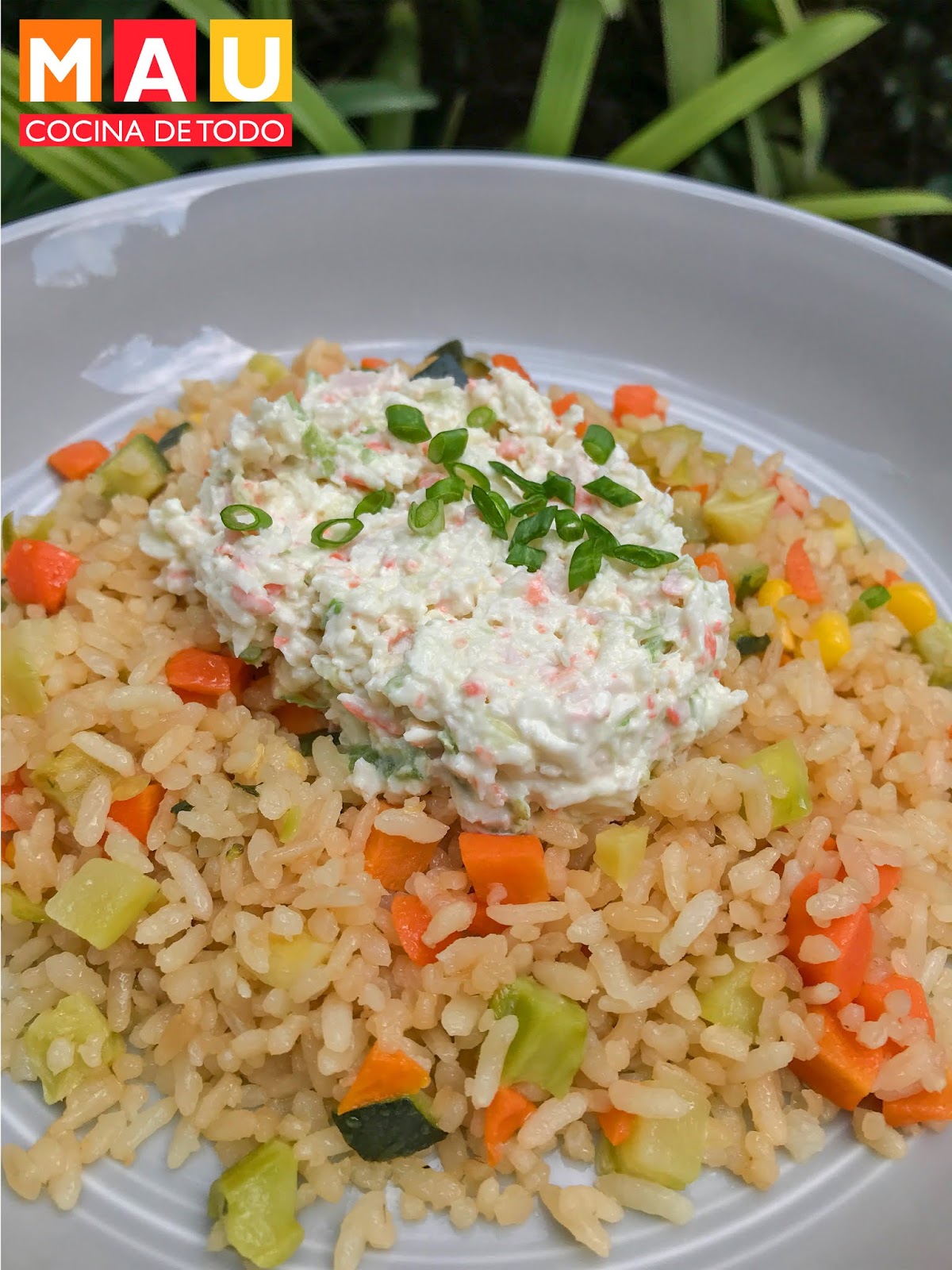 Arroz Frito con Tampico (Yakimeshi con Ensalada de Surimi) - Mau Cocina de  todo