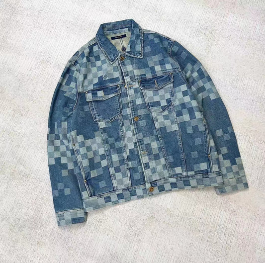 Louis Vuitton LV x YK Infinity Dots Denim Shirt Indigo. Size M0