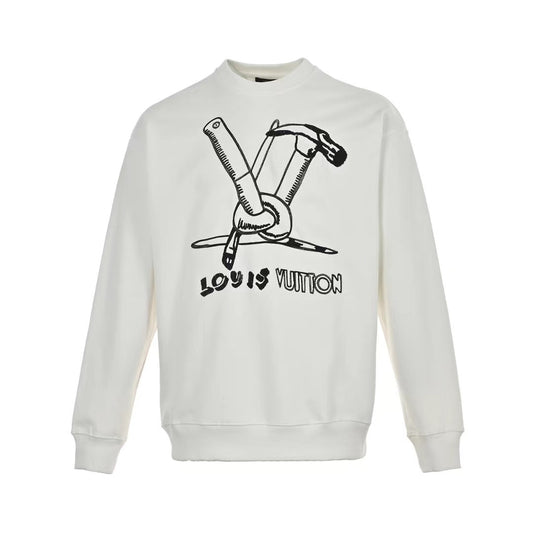 Louis Vuitton x NBA Embroidery Detail T Shirt Milk WhiteLouis Vuitton x NBA  Embroidery Detail T Shirt Milk White - OFour