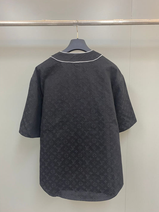 Louis Vuitton Rainbow Monogram Short-sleeved Denim Shirt