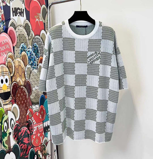 Monogram Pointelle Cotton Short-sleeved Shirt - Louis Vuitton ® nel 2023