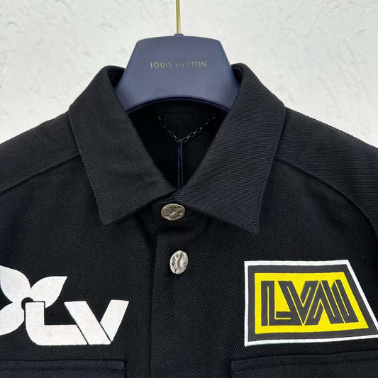 Louis Vuitton Destroyed Workwear Denim Jacket 1AAGQD in 2023