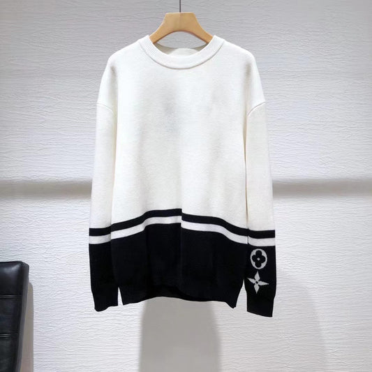 Louis Vuitton 2021 Clock Intarsia Pullover w/ Tags - Neutrals Sweaters,  Clothing - LOU406443