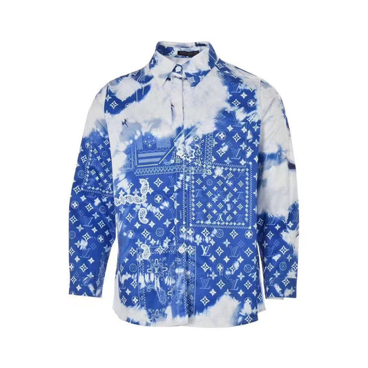 rizkybillar wearing ✨Louis Vuitton Monogram Bandana Shortsleeve Shirt 💸  $1,040 / 16.205.800 IDR 🔎 us.louisvuitton.com #rizkybillar…