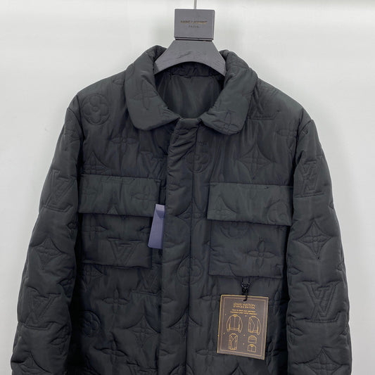 Shop Louis Vuitton MONOGRAM Monogram hooded denim jacket (1A972S) by SkyNS