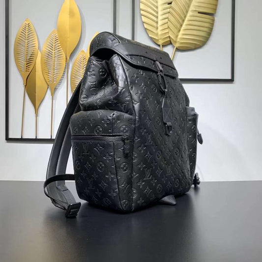 Louis Vuitton Armand Backpack In Black Monogram Seal Leather - Praise To  Heaven