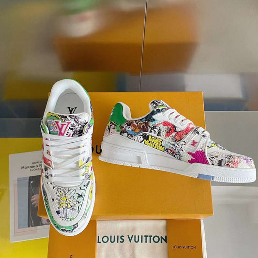 Giày Louis Vuitton Trainer Maxi White siêu cấp