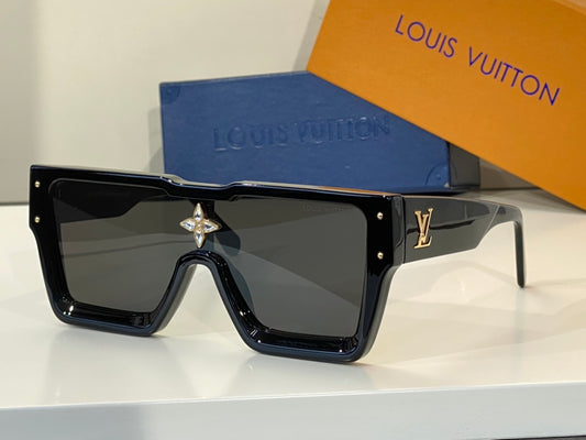 Louis Vuitton Z1700U Cyclone Metal Sunglasses, Gold, One Size