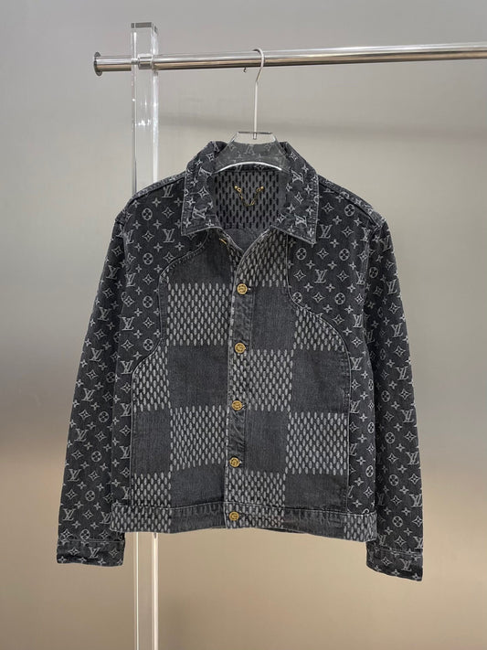 Louis Vuitton Allover Pumpkin Denim Blouson