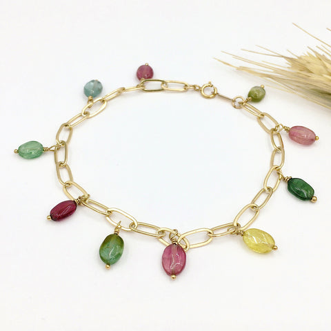 tourmaline bracelet gold