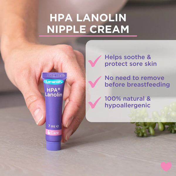 HPA Lanolin Nipple Cream, 7g Minis