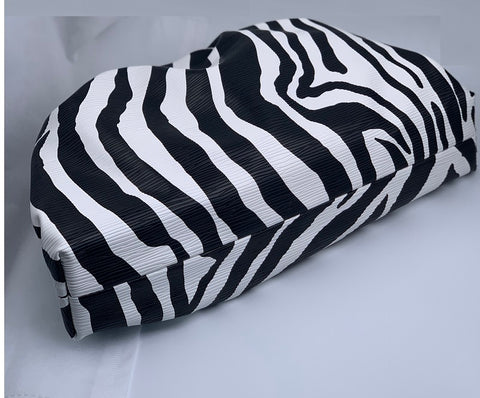 zebra clutch bag