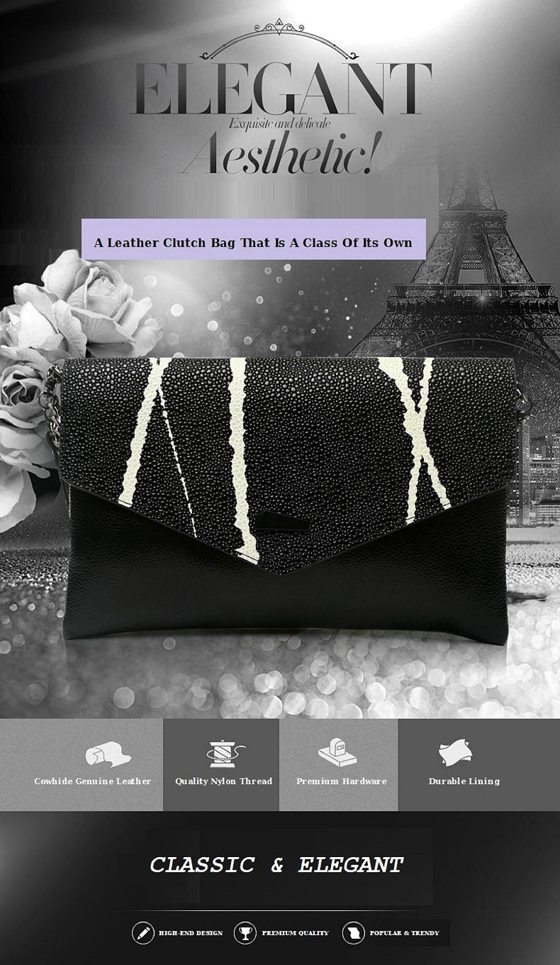 Leather Clutch Bag