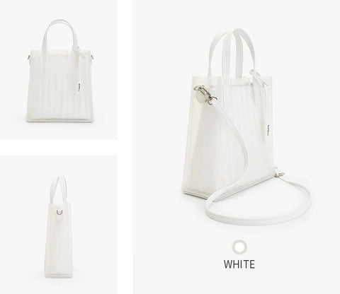 Clare-Rae Bafelli Designer Jelly Tote Bag White