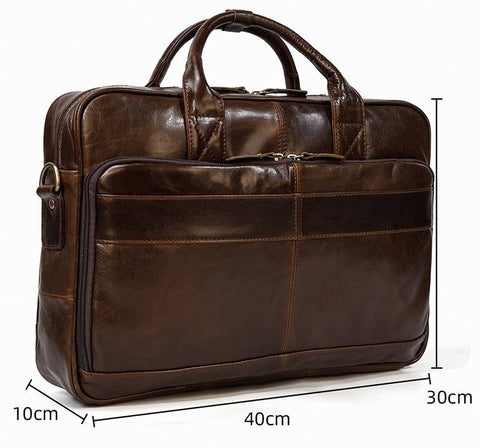 laptop leather briefcase bag