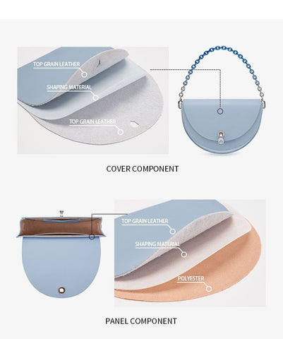 Clare-Rae Bafelli Crossbody Saddle Bag Components