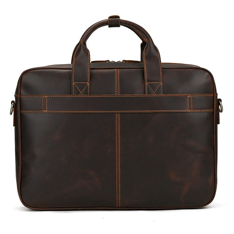 laptop leather briefcase bag