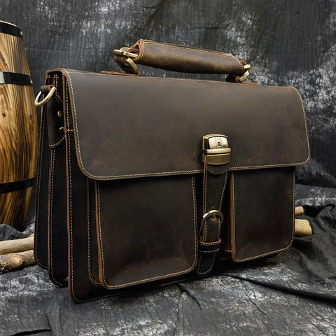 leather briefcase for men