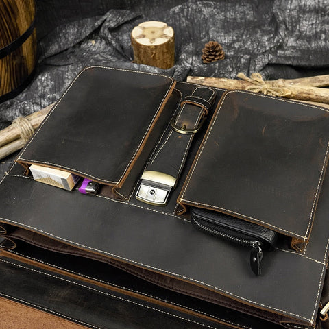 leather briefcase for men