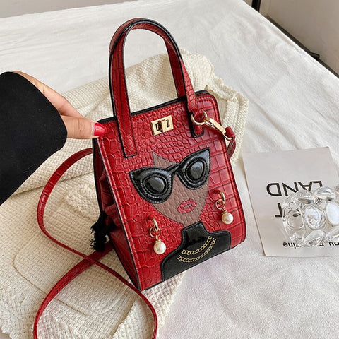 red unique purses, novelty purses, unique handbag, novelty bags, quirky handbag
