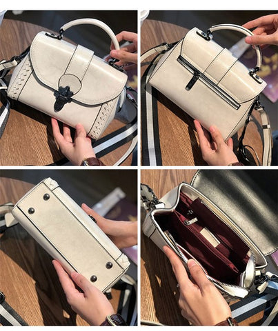 white leather handbag on sale