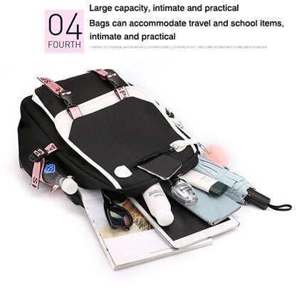 Canvas School Backpack Bag