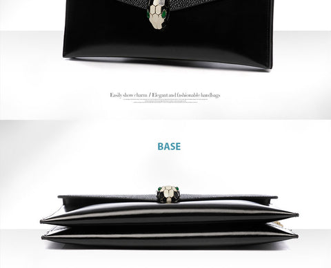 pebbled leather flap clutch bag