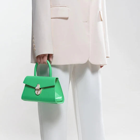 Green ans Pink Top-Handle Bags
