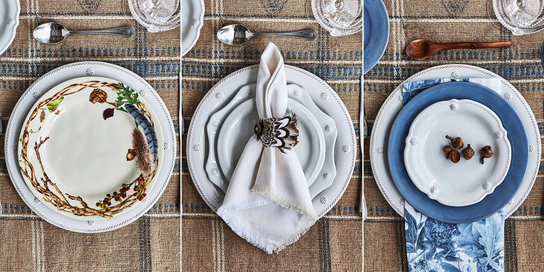 Mix up your tablesetting with a unique look.