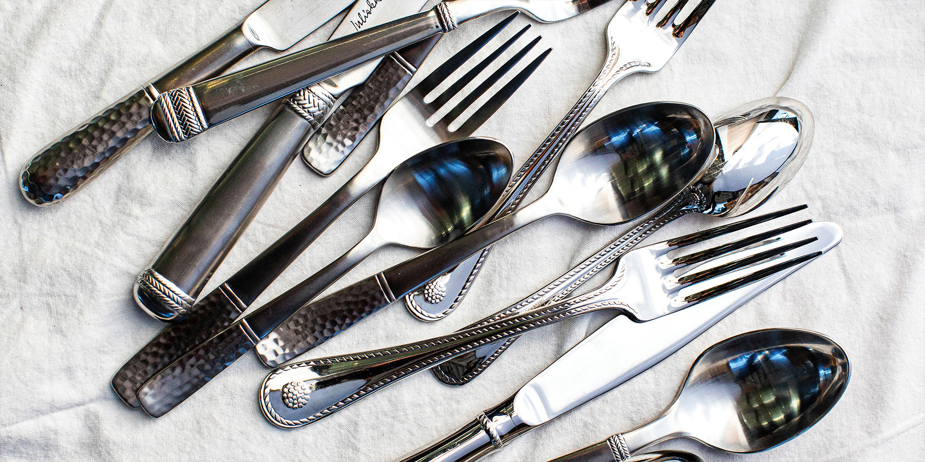 Third, select your flatware. Many people choose one stainless steel collection to use all of the time, from everyday casual to formal occasions.