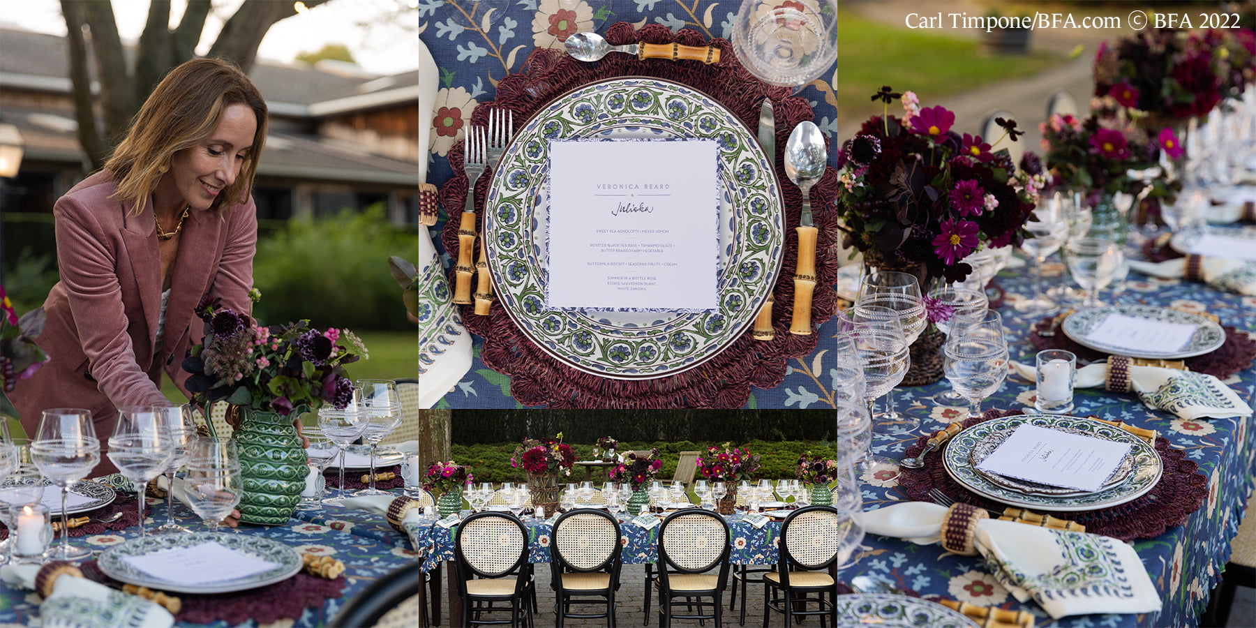Party place settings and décor images.