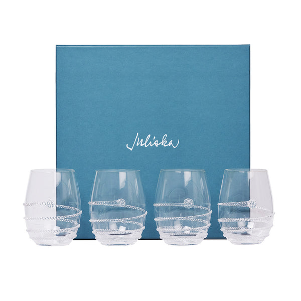 Juliska Isabella Acrylic Wine Glass Set of 8 | Clear | Os