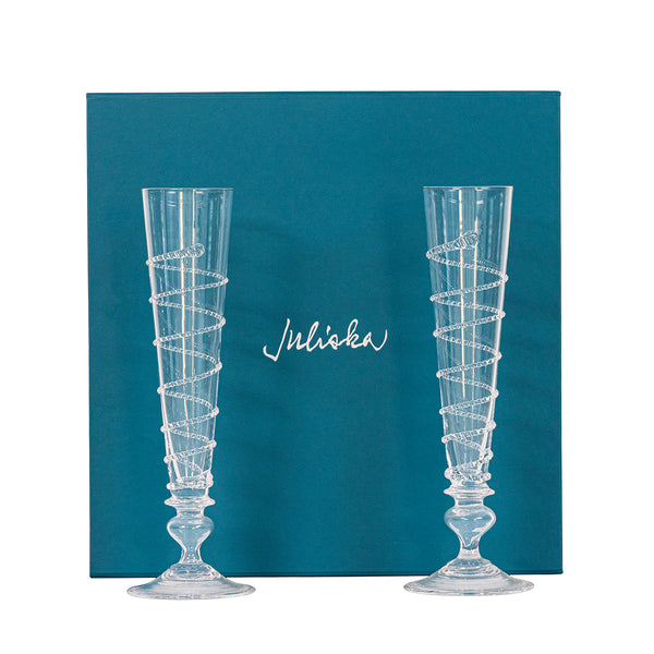 Teal Acrylic Stemless Champagne Flute