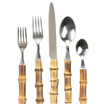 Solid Brass Bamboo Cutlery Set – Villa de Luxe Boutique