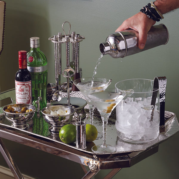 COCKTAIL SET - MARTINI GLASSES, ICE BUCKET, SHAKER AND MORE