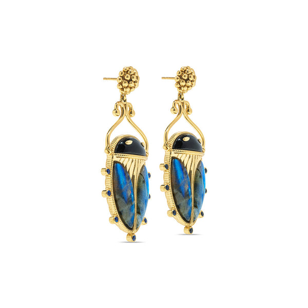 Scarab Berry Drop Earrings | Capucine De Wulf