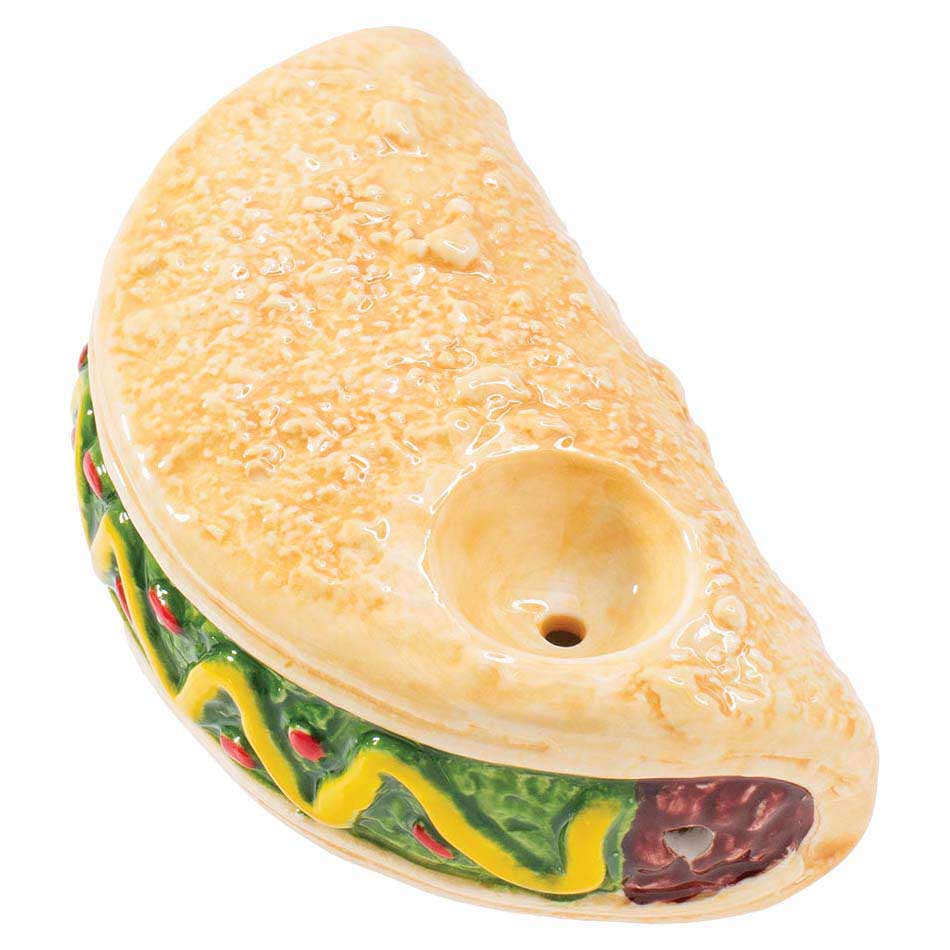 08163569145 Wacky Bowlz Taco Ceramic Hand Pipe 02
